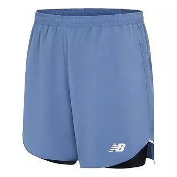 Шорты q speed 6 дюймов 2 в 1 короткие New Balance, синий