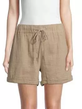 Шорты Rd Style однотонные тканые, бежевый