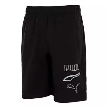 Шорты rebal woven shorts 'black' Puma, черный