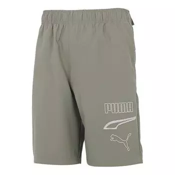 Шорты rebel woven 'olivegreen' Puma, зеленый