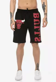 Шорты RedBridge "Woking" с крутым принтом, черный