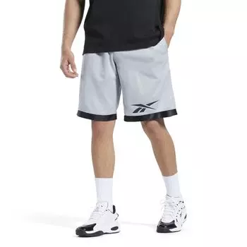 Шорты Reebok Basketball Mesh, серый/черный