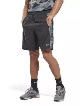 Шорты Reebok Training Camo Woven, черный