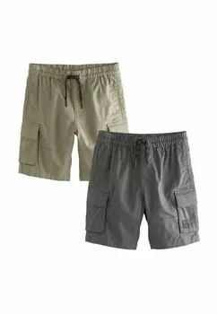Шорты REGULAR FIT 2 PACK Next, серый