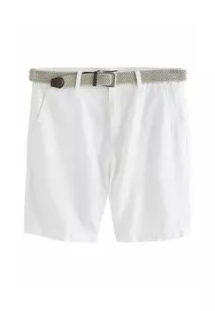 Шорты REGULAR FIT BELTED CHINO Next, кремовый
