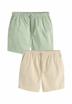 Шорты REGULAR FIT DRAWSTRING WAIST DOCK 2 PACK Next, бежевый