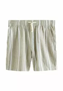 Шорты REGULAR FIT - ELASTICATED WAIST STRIPE Next, бежевый