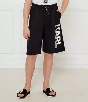 Шорты Regular fit Karl Lagerfeld Kids, черный