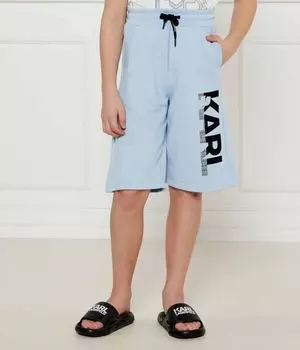 Шорты Regular fit Karl Lagerfeld Kids, синий