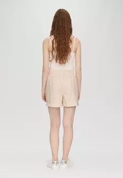 Шорты REGULAR STREIFEN MIT ELASTIKBUND QS, кремовый