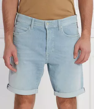 Шорты Replay Tapered fit denim, небесно-голубой