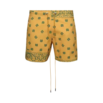 Шорты Rhude Bandana Swim 'Yellow/Green', желтый