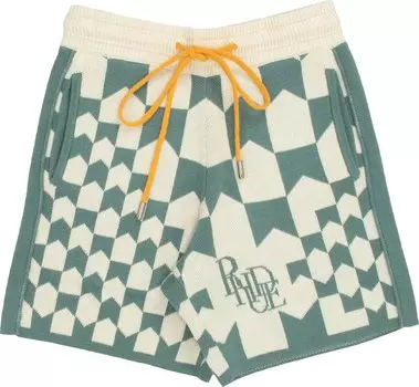 Шорты Rhude Cashmere Racing Shorts 'Ivory/Sage', кремовый