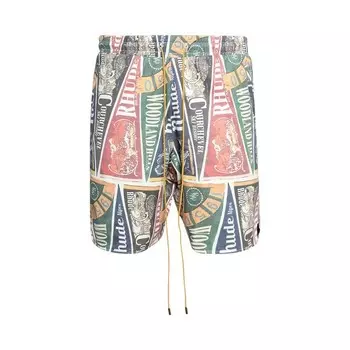 Шорты Rhude Collegiate Flag Twill Short, разноцветный