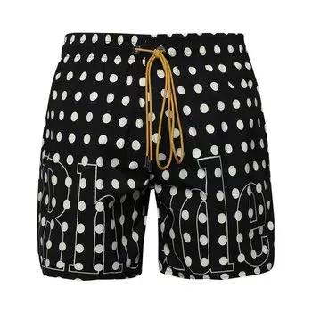Шорты Rhude Logo Polka Dot Short, черный