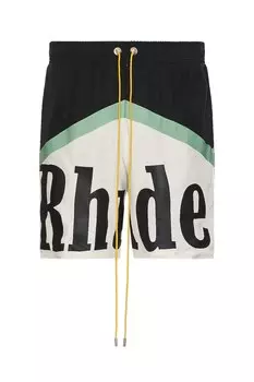 Шорты Rhude Rhude Awakening, цвет Black/green/creme