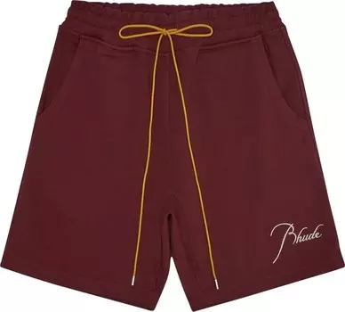 Шорты Rhude Signature Logo Terry Short 'Maroon', красный
