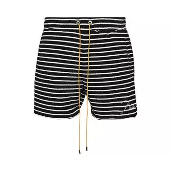 Шорты Rhude Stripe Towel Short, черный