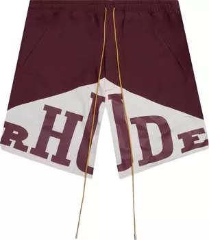 Шорты Rhude Yachting Short 'Maroon/White', красный