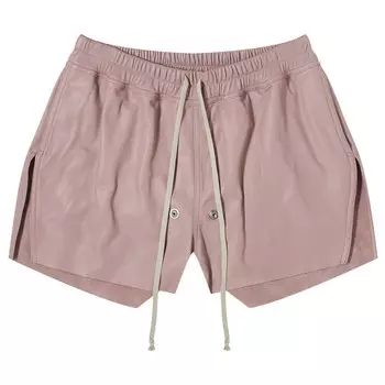 Шорты Rick Owens Gabe Leather Shorts, цвет Dusty Pink