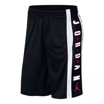 Шорты rise contrasting colors alphabet printing sports shorts black Air Jordan, черный
