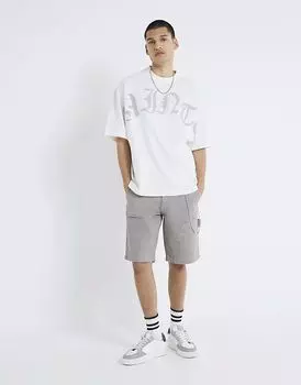 Шорты River Island Carpenter серого цвета