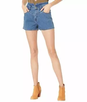 Шорты Rock and Roll Cowgirl, High-Rise Denim Shorts in Medium Wash 68H8203