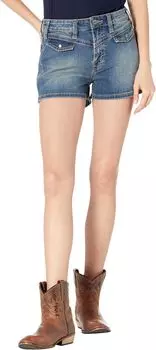 Шорты Rock and Roll Cowgirl High-Rise Denim Shorts in Medium Vintage 68H9783, цвет Medium Vintage
