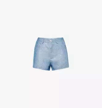 Шорты Roxy из тканого материала с высокой посадкой, украшенные блестками Amy Lynn, синий