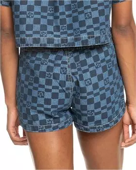 Шорты Roxy New Impossible Mid Waist Denim Shorts, цвет Mood Indigo Sol Power