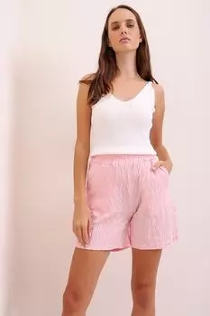 Шорты - Розовый - Нормальная талия Trend Alaat Stili, розовый
