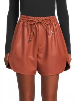 Шорты Ryder из искусственной кожи A.L.C., цвет Russet