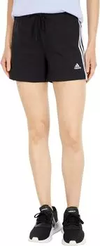 Шорты с 3 полосками adidas, цвет Black/White
