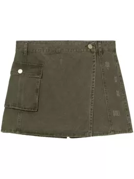 Шорты с эффектом потертости b+ab, зеленый