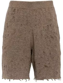 Шорты с эффектом потертости JNBY, коричневый