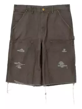 Шорты с эффектом потертости KAMIYA, серый