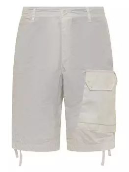 Шорты с эффектом потертости Ten C, белый