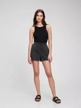 Шорты с эластичной талией Gap, черный