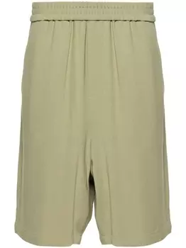 Шорты с эластичным поясом и логотипом AMI Paris