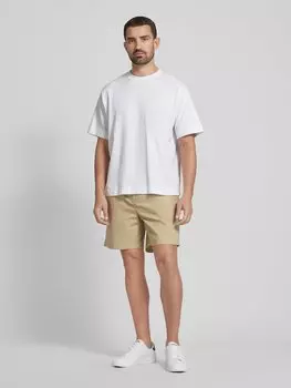 Шорты с эластичным поясом Lacoste, бежевый