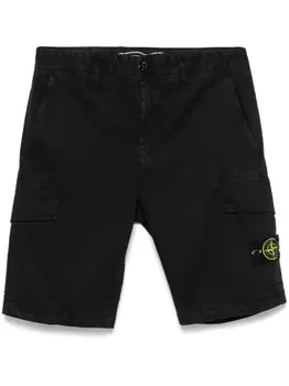 Шорты с эмблемой Stone Island Compass, черный