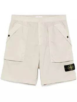 Шорты с эмблемой Stone Island Compass, нейтральный