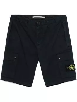 Шорты с эмблемой Stone Island Compass, синий