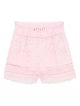 Шорты с английской вышивкой Ermanno Scervino, розовый