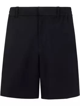 Шорты с аппликацией логотипа Emporio Armani, черный