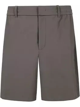 Шорты с аппликацией логотипа Emporio Armani, коричневый