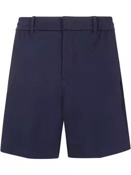 Шорты с аппликацией логотипа Emporio Armani, синий