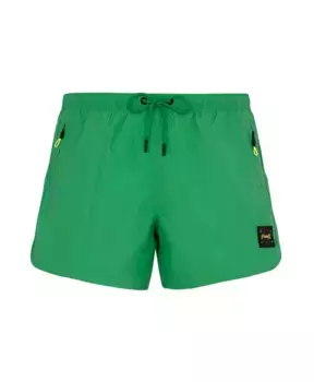 Шорты с боковыми молниями F**K, зеленый