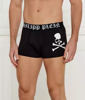 Шорты с черепом и костями Philipp Plein, черный
