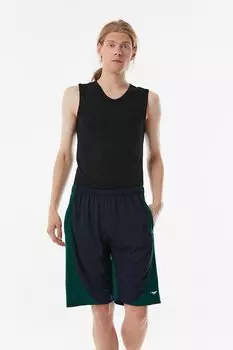 Шорты с цветными блоками и завязкой на талии Fullamoda, зеленый